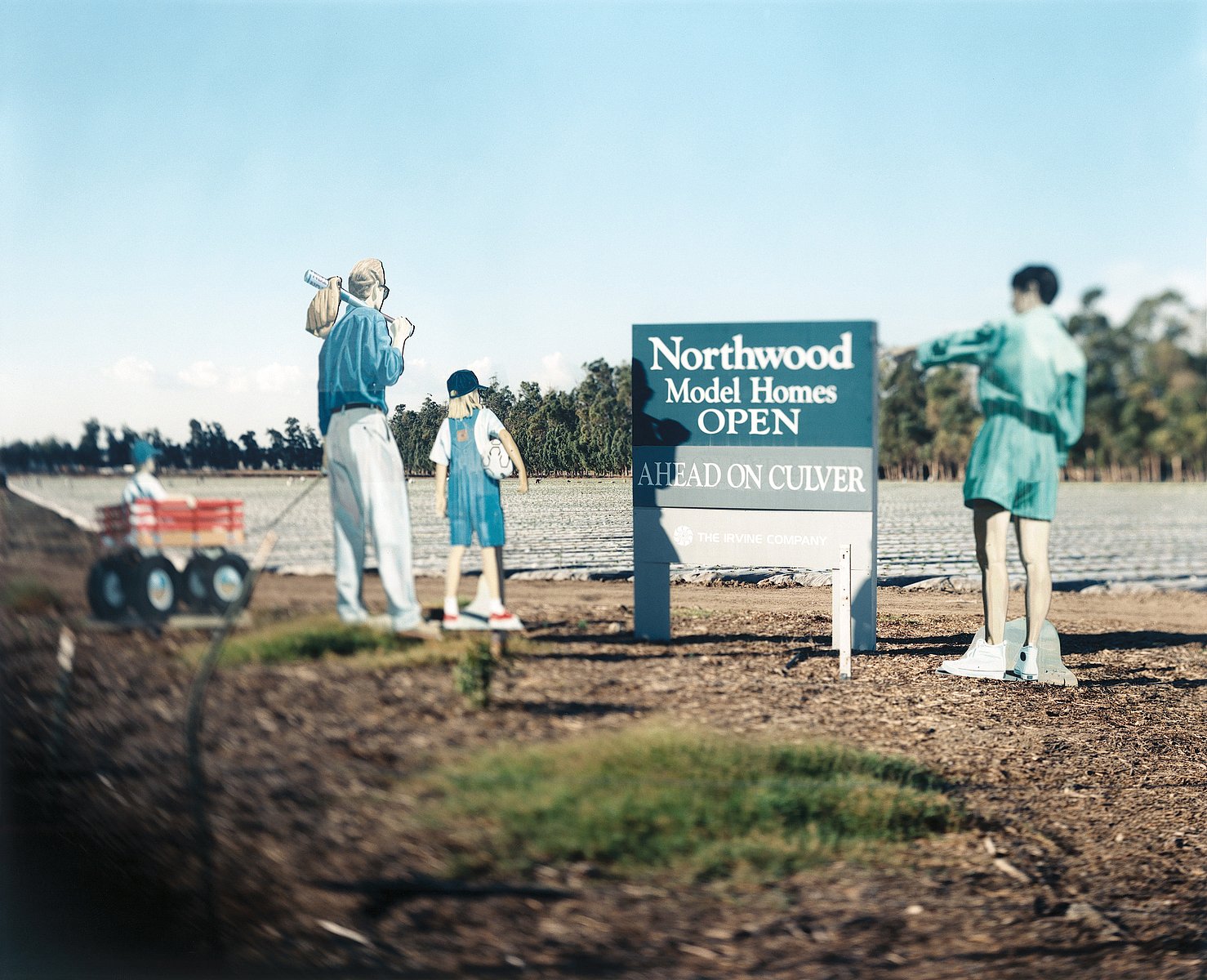 Untitled #1. 199664 x 80 cm(Sign advertising a new modelhome community at an intersection in Irvine. CA.)